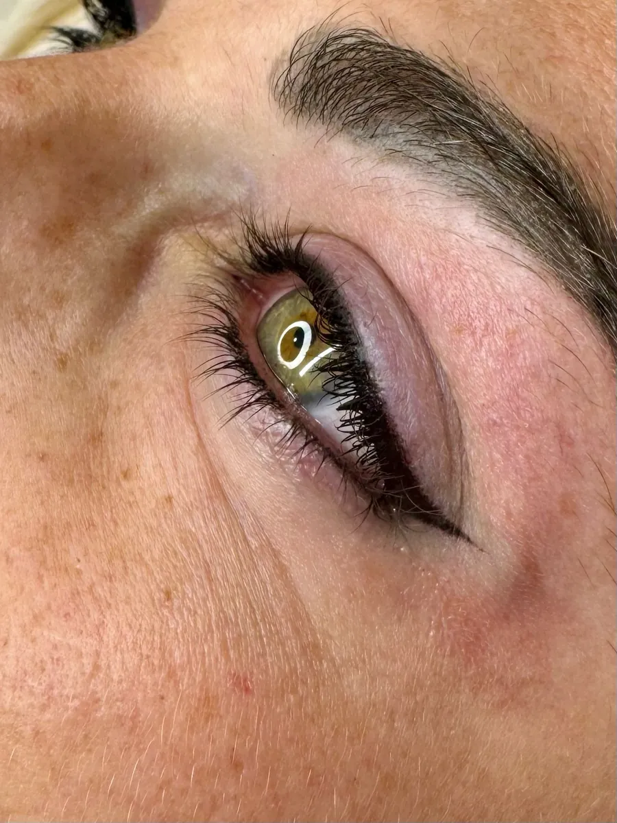 Healed semi-permanent eyeliner and brows